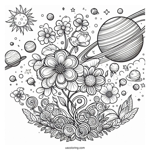 Plants In The Solar System To Scale