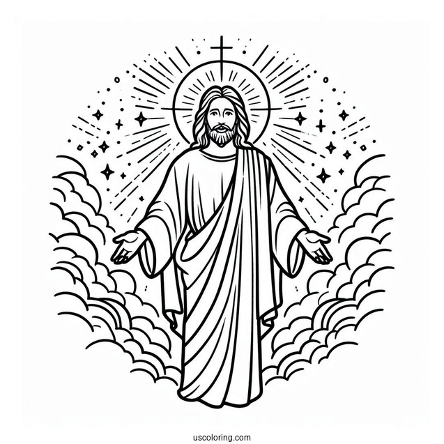 Easy Outline Of Jesus For Kids