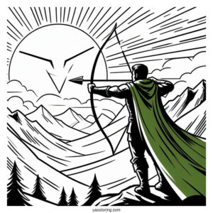 Green Arrow In The Mountains