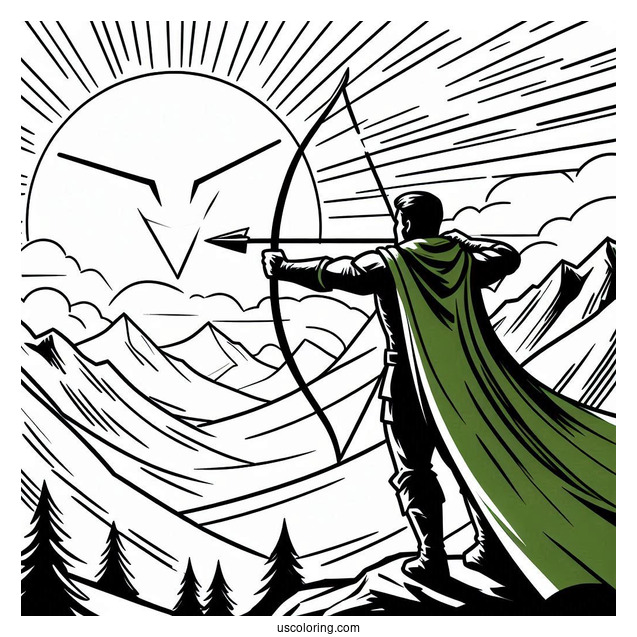 Green Arrow In The Mountains