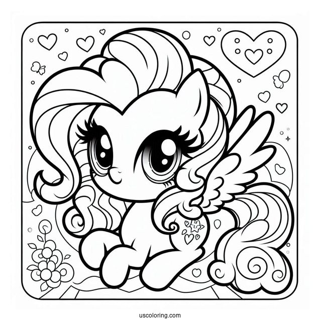 Chibi Kawaii Equestria Girls Pinkie Pie Coloring Page For Kids