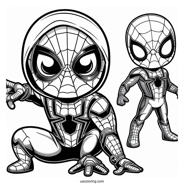 Baby Spider-Man With Iron Spider Armor