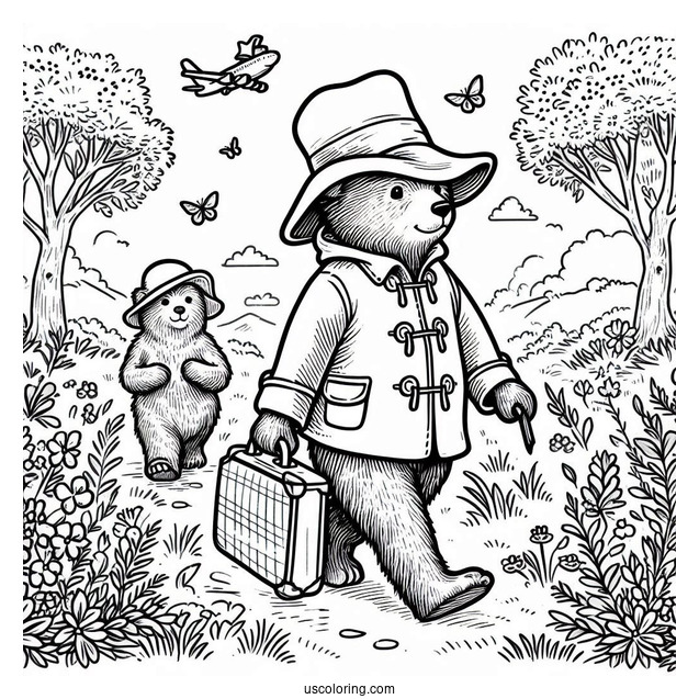 The Adventures of Paddington Bear Coloring Page