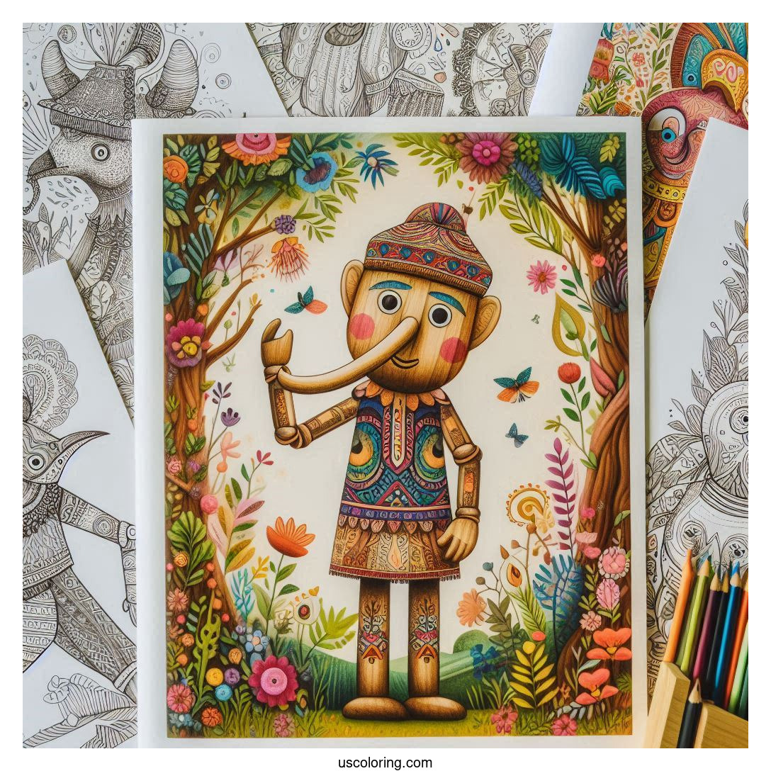Pinocchio Coloring Pages (Free PDF Printables)
