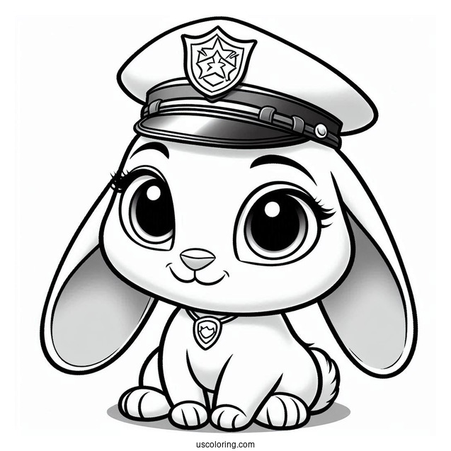 Officer _Judy_ Hopps Coloring Page