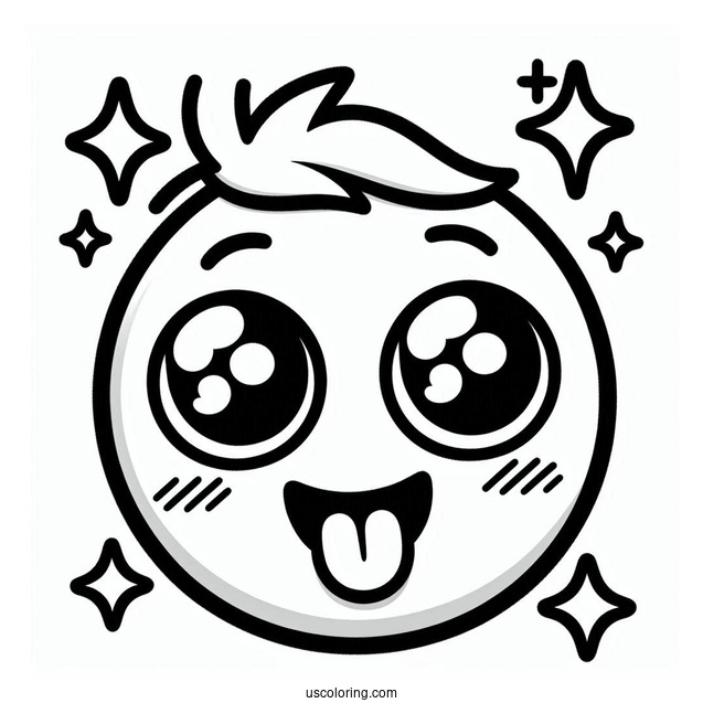 Full Page Of Emoji Coloring Page