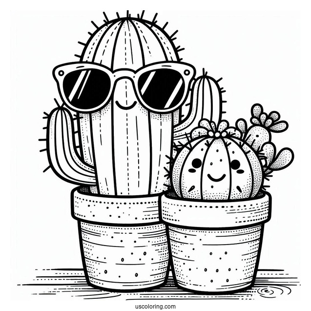 Cool Cactus Wearing Sunglasses