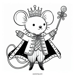 Mouse King From The Nutcracker Coloring Sheet