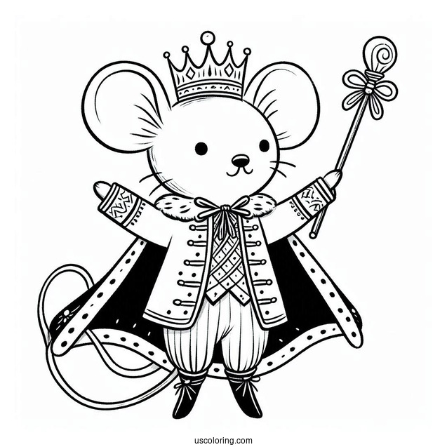 Mouse King From The Nutcracker Coloring Sheet