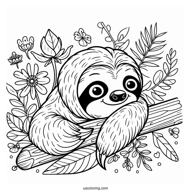 Sloth From Zootopia Coloring Sheet