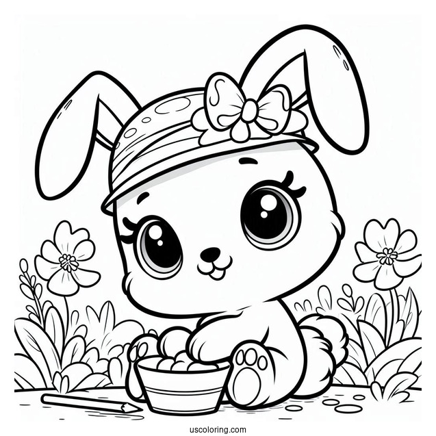 Poppy Playtime Coloring Page Of Bunzo Bunny