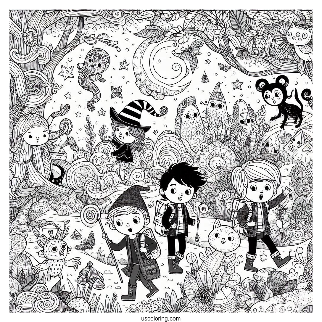 stranger things coloring pages featured image
