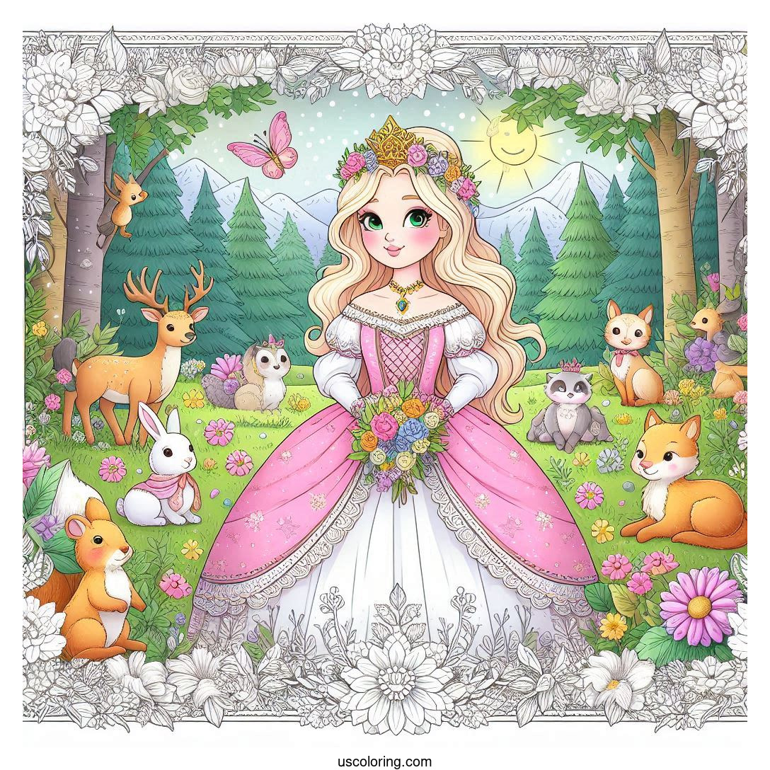 snow white coloring pages feature image