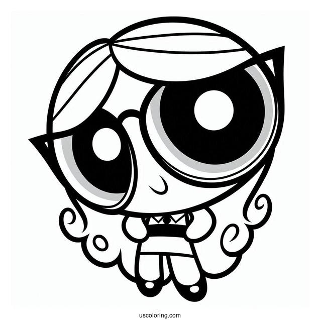 Professor Utonium Character Coloring Sheet