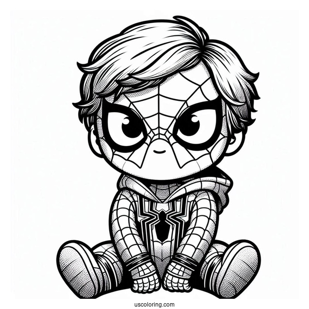 Baby Spider-Man With Iron Spider Armor