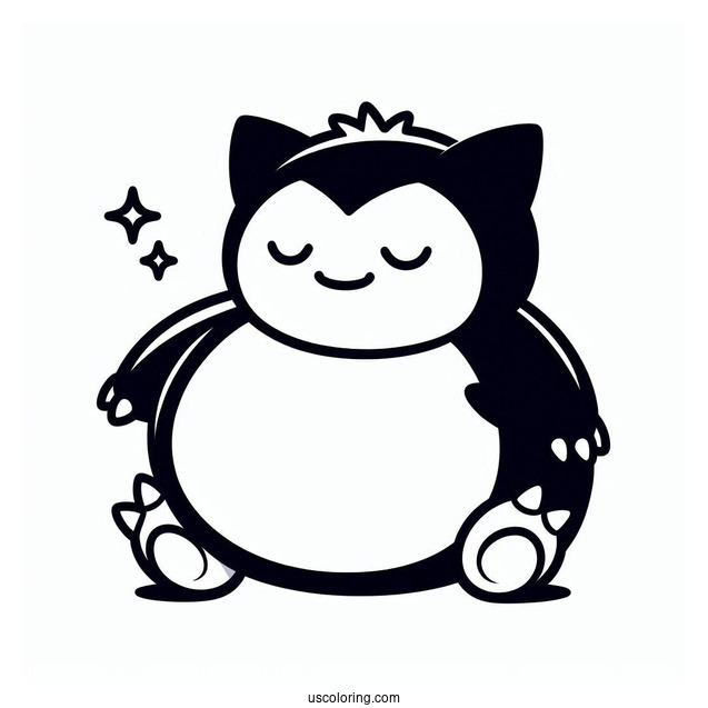 Snorlax Pokemon To Color In