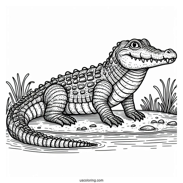 The Enormous Crocodile Coloring Page