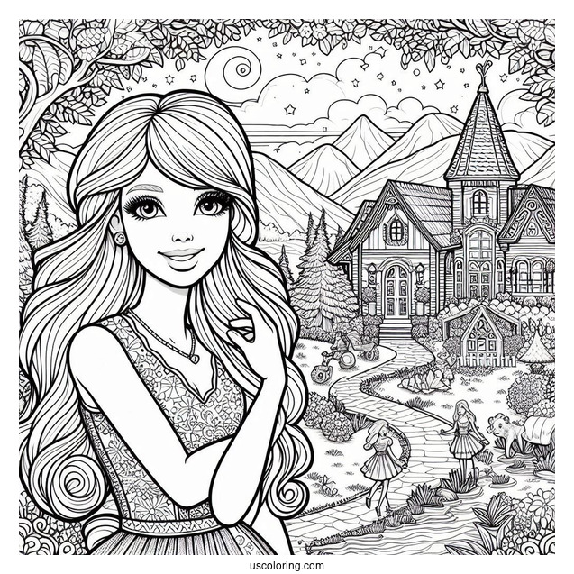Barbie Dreamhouse Adventures To Color