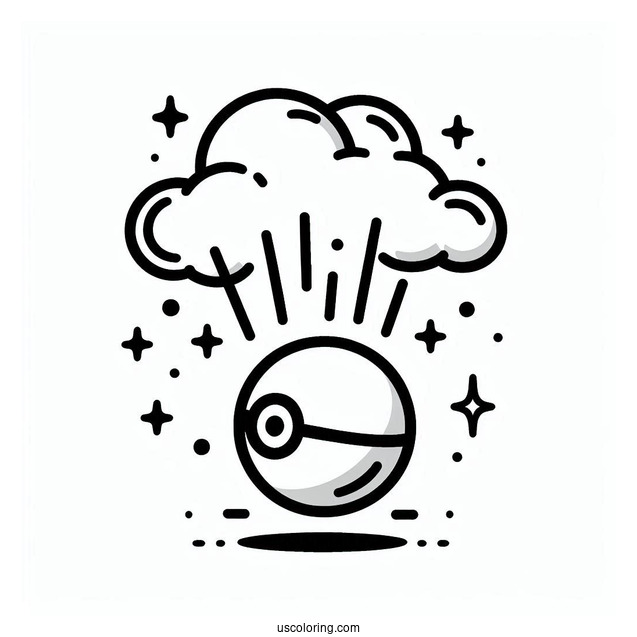 Pokeball About To Release A Pokéball Coloring Page