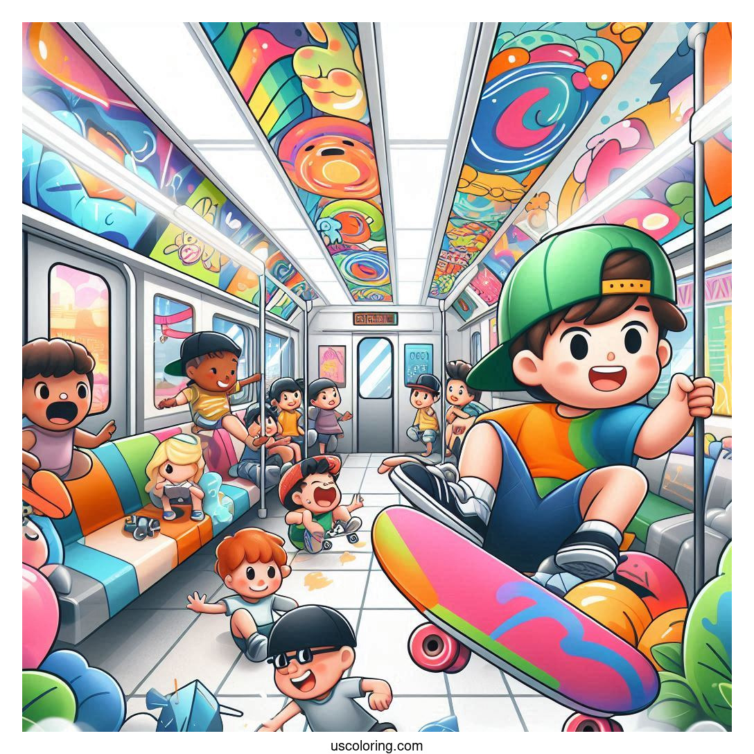 Subway Surfers Coloring Pages Featured Image