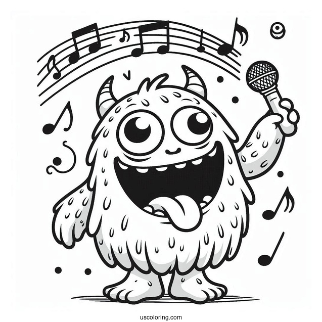 My Singing Monsters Coloring Page Of Outline Of Whail From My Singing Monsters For Kids