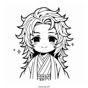 Tanjiro Coloring Page Constant Flux Technique