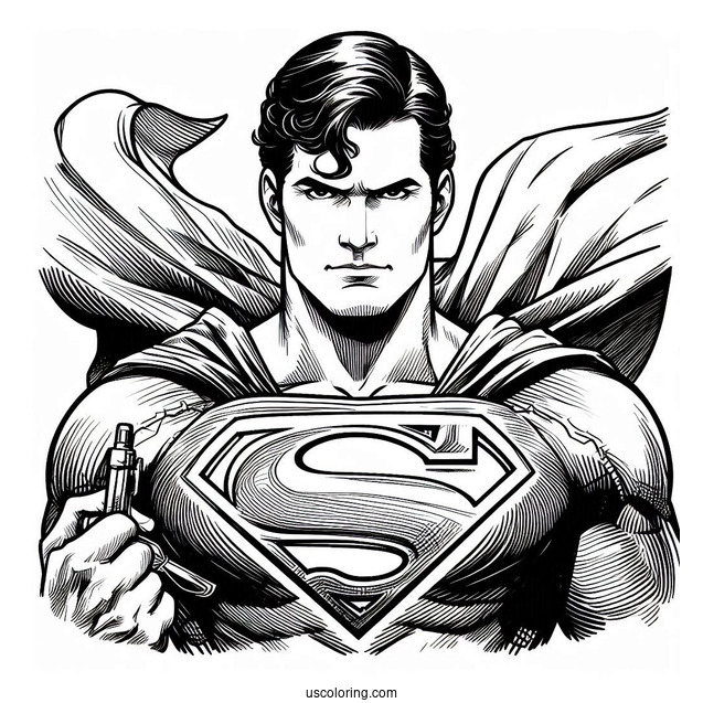 Clark Kent Superman Coloring Page