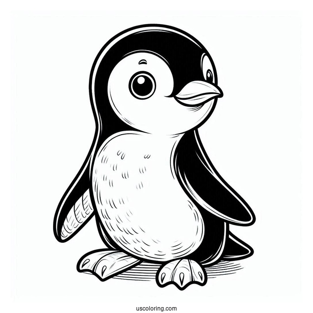 Adelie Penguin Coloring Page