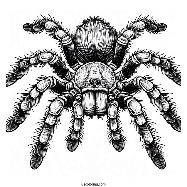 Giant Tarantula Coloring Page