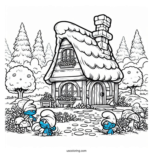 Smurf Village Houses