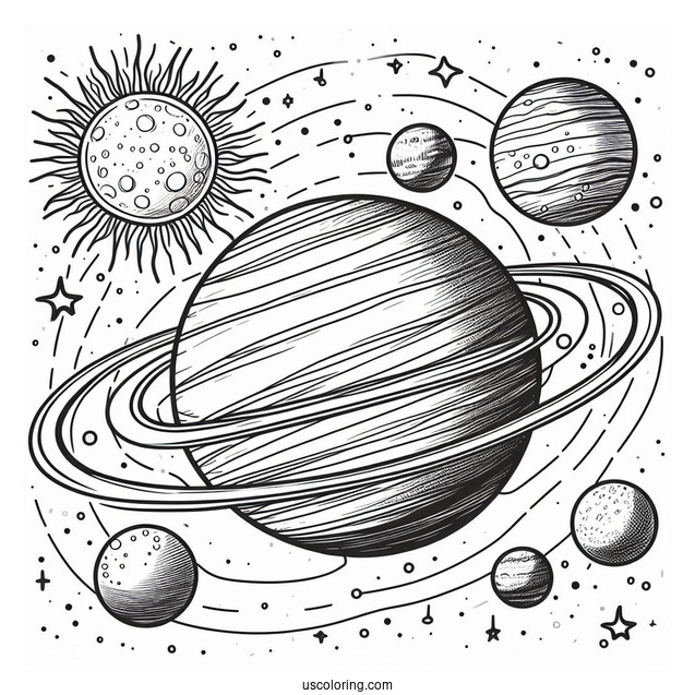 Planets In The Solar System To Color