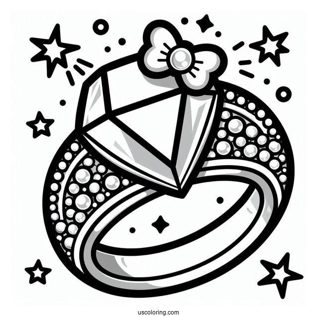 Roxy Ring Shopkins With Diamonds Coloring In