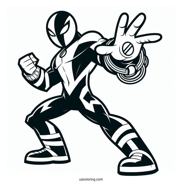 Easy Ben 10 Coloring Page Of Slapback Outline For Kids
