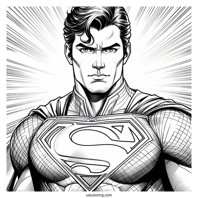 Man Of Steel Coloring Page