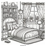 Bedroom Coloring Pages Featured Image v2
