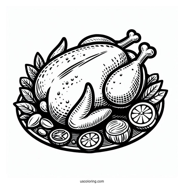 Roast Chicken To Color