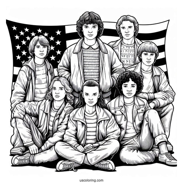 Stranger Things Popular Characters To Color