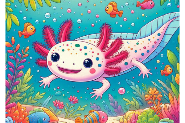 axolotl coloring pages feature image