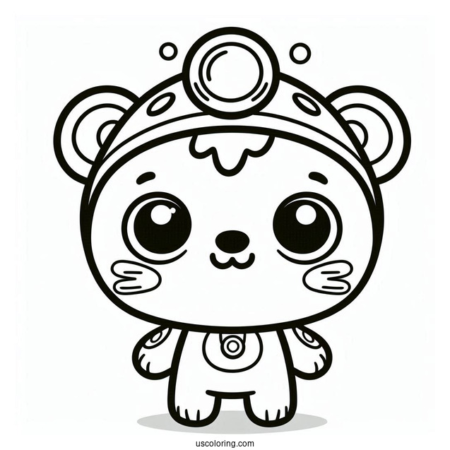 Octonauts Coloring Page Of Cute Kwazii For Preschoolers