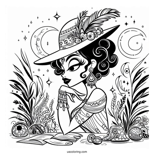 Dr. Facilier Coloring Sheet