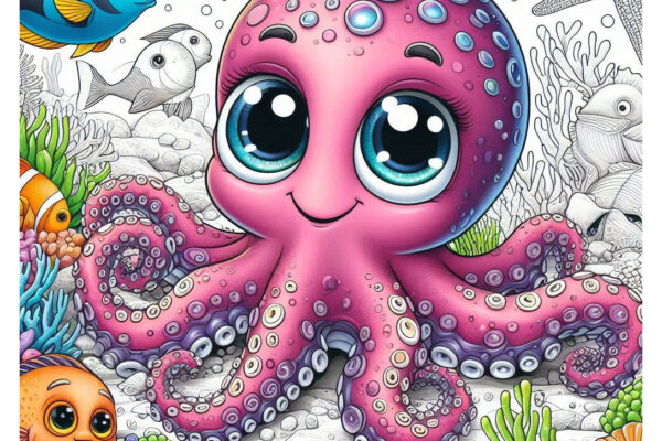 Octopus Coloring Pages Featured Image