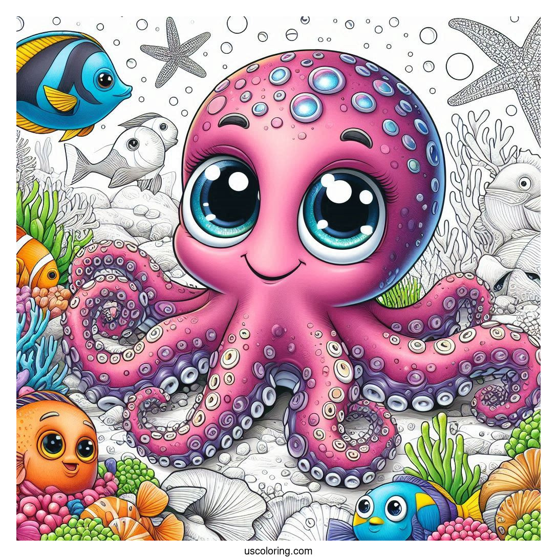 Octopus Coloring Pages Featured Image