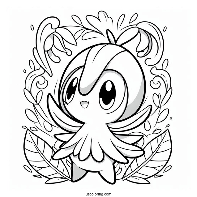 Simple Gardevoir Outline Coloring In For Kids