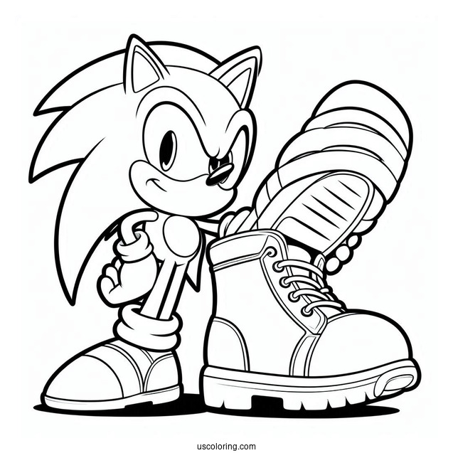Sonic With Big Shoes