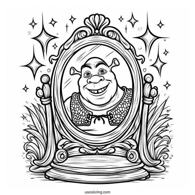 Magic Mirror From Shrek To Color