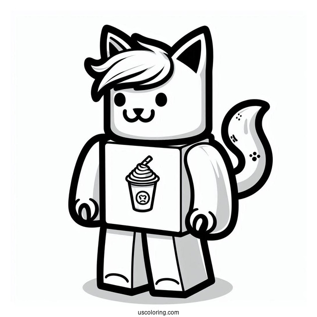 Roblox Pet Simulator Coloring Page Easy