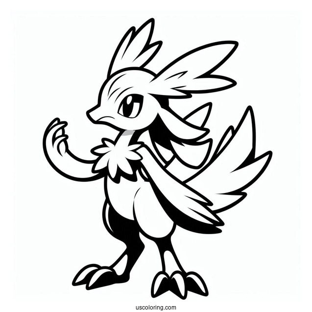 Coloring Sheet Of Blaziken