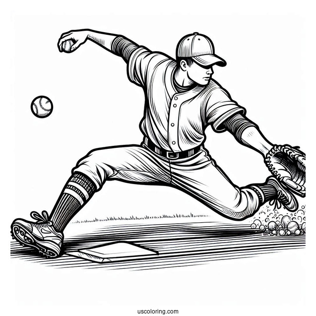 Baseball Player Sliding To Catch Ball