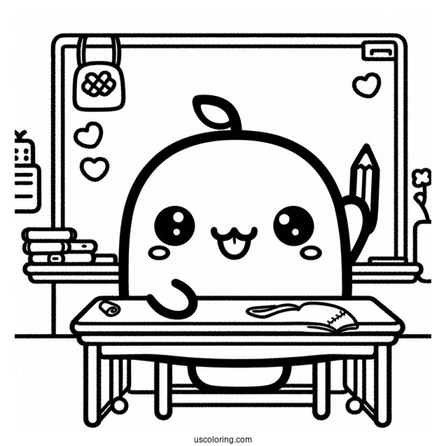 Sumikko Gurashi Coloring Page In The Classroom