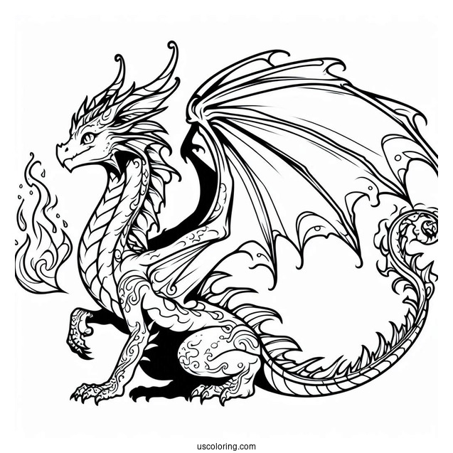 Easy Outline Of Night Fury Dragon